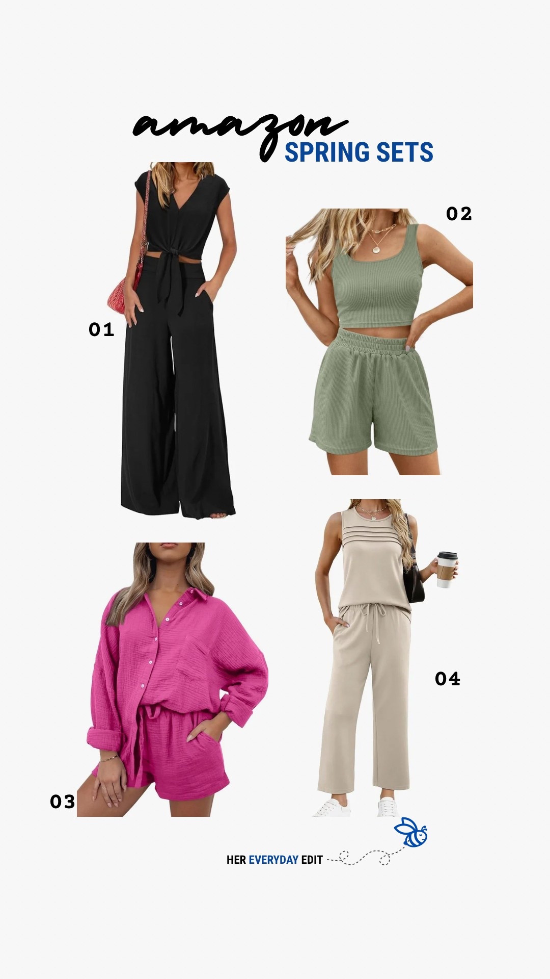 Amazon spring sets 

#LTKFindsUnder50 #LTKStyleTip #LTKSeasonal