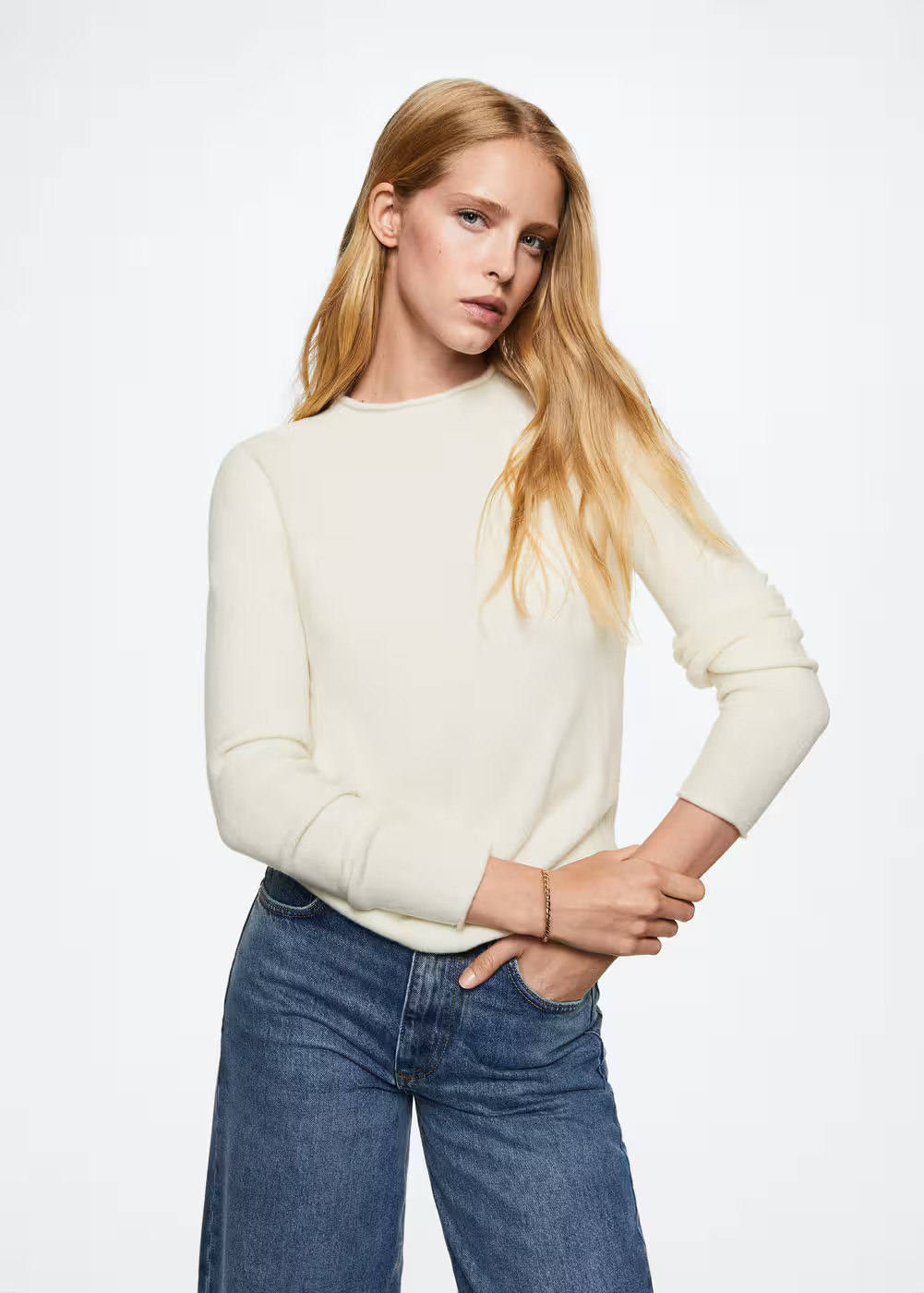 Pull-over col montant -  Femme | Mango France | MANGO (FR)