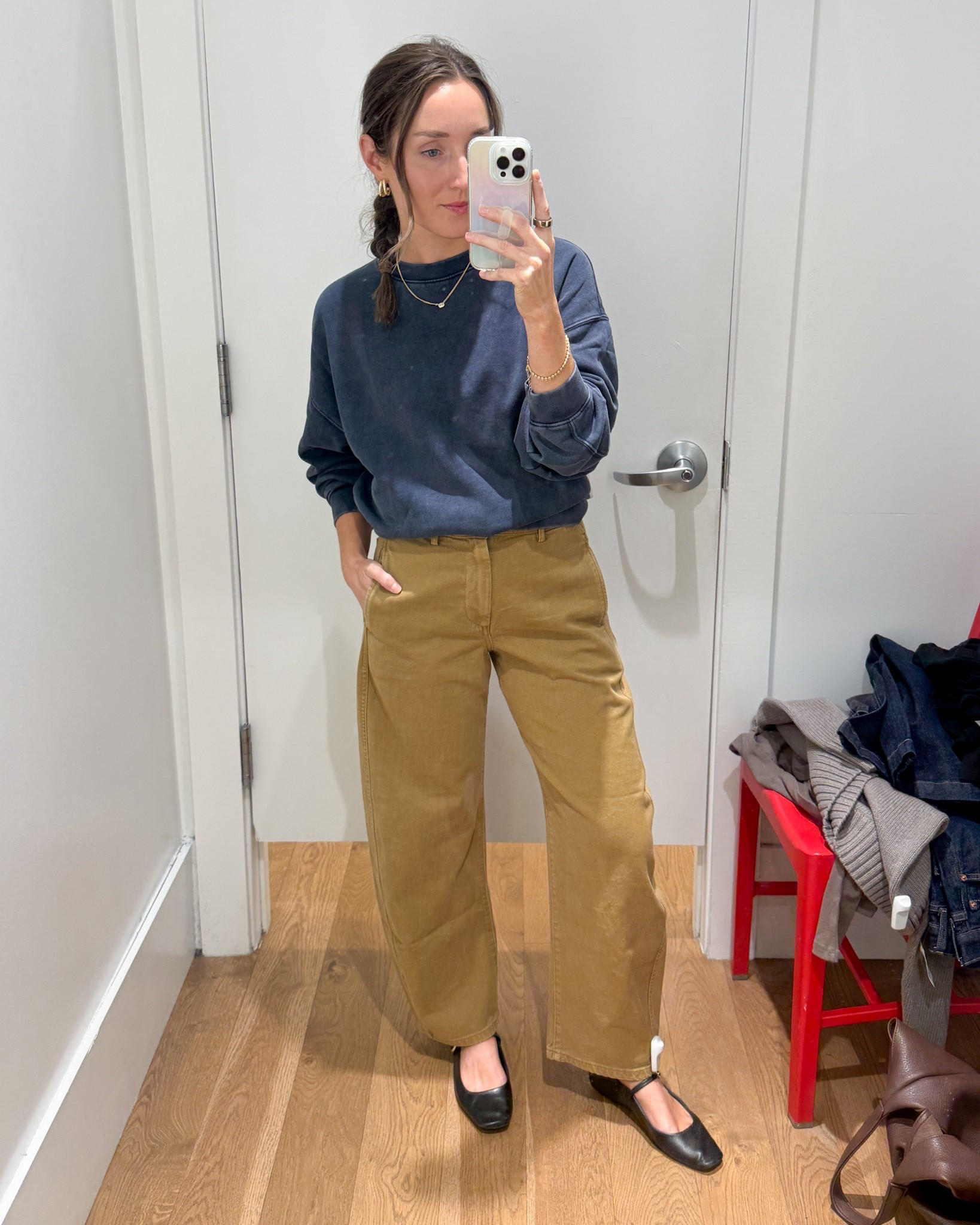 If you can grab these pants in your size, do it! I wish I’d taken these home! They’re 40% off today plus use code YOURS for an additional 20%.