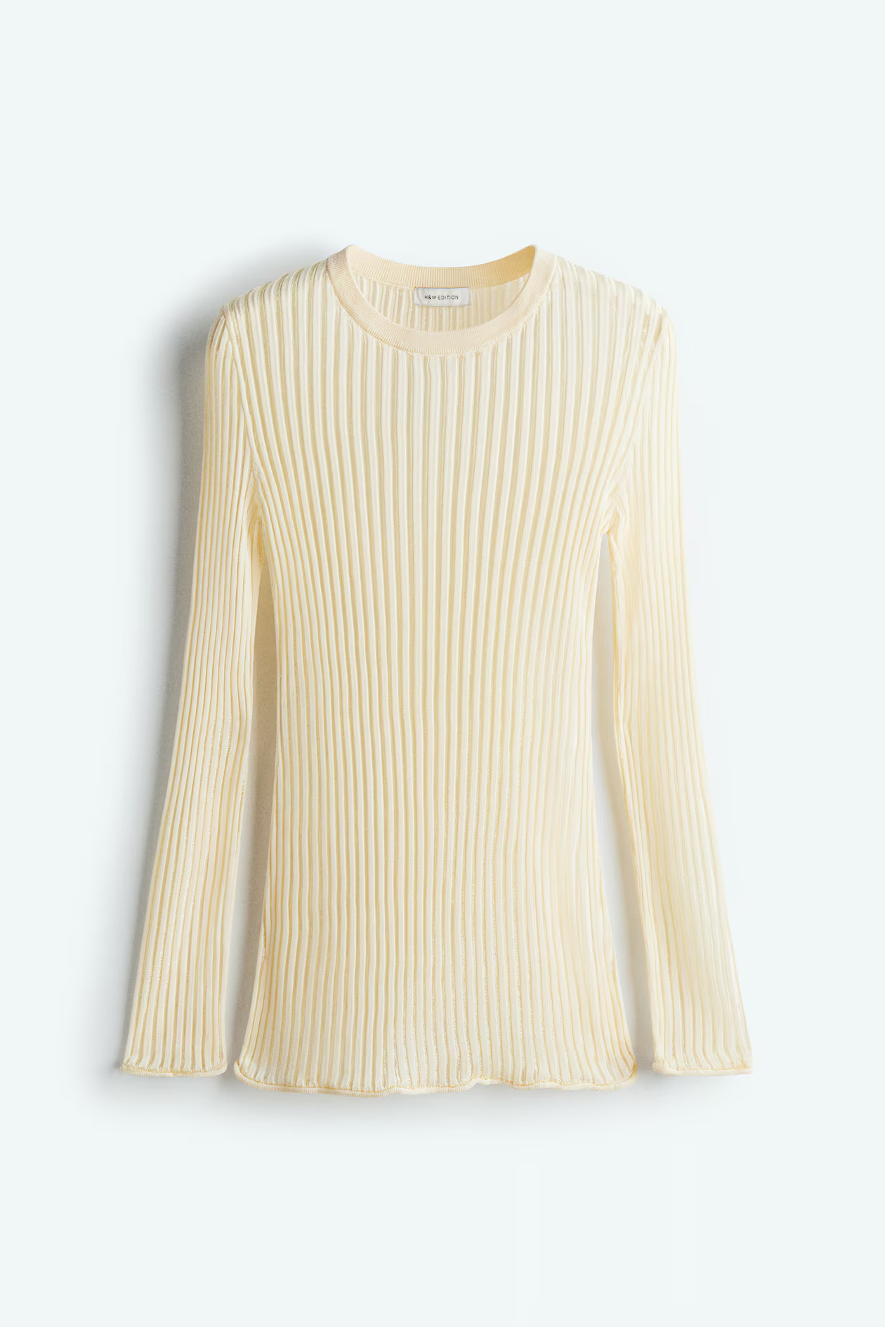 Sheer rib-knit top | H&M (UK, MY, IN, SG, PH, TW, HK)