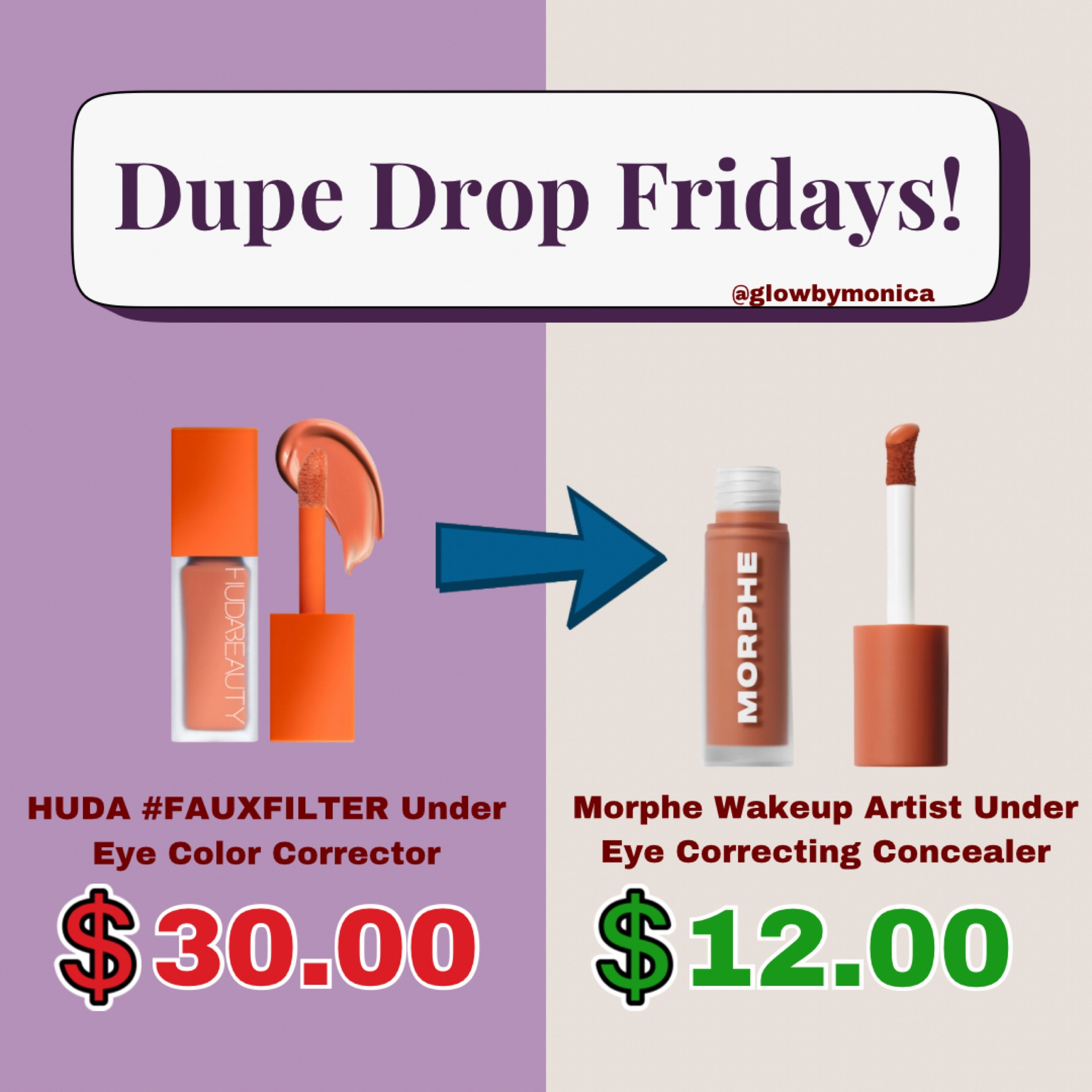 🚨DUPE ALERT🚨 HUDA FAUX FILTER VS MORPHE CORRECTING CONCEALER

Shades are products tagged below ⬇️ 

#LTKFindsUnder50 #LTKBeauty #LTKU