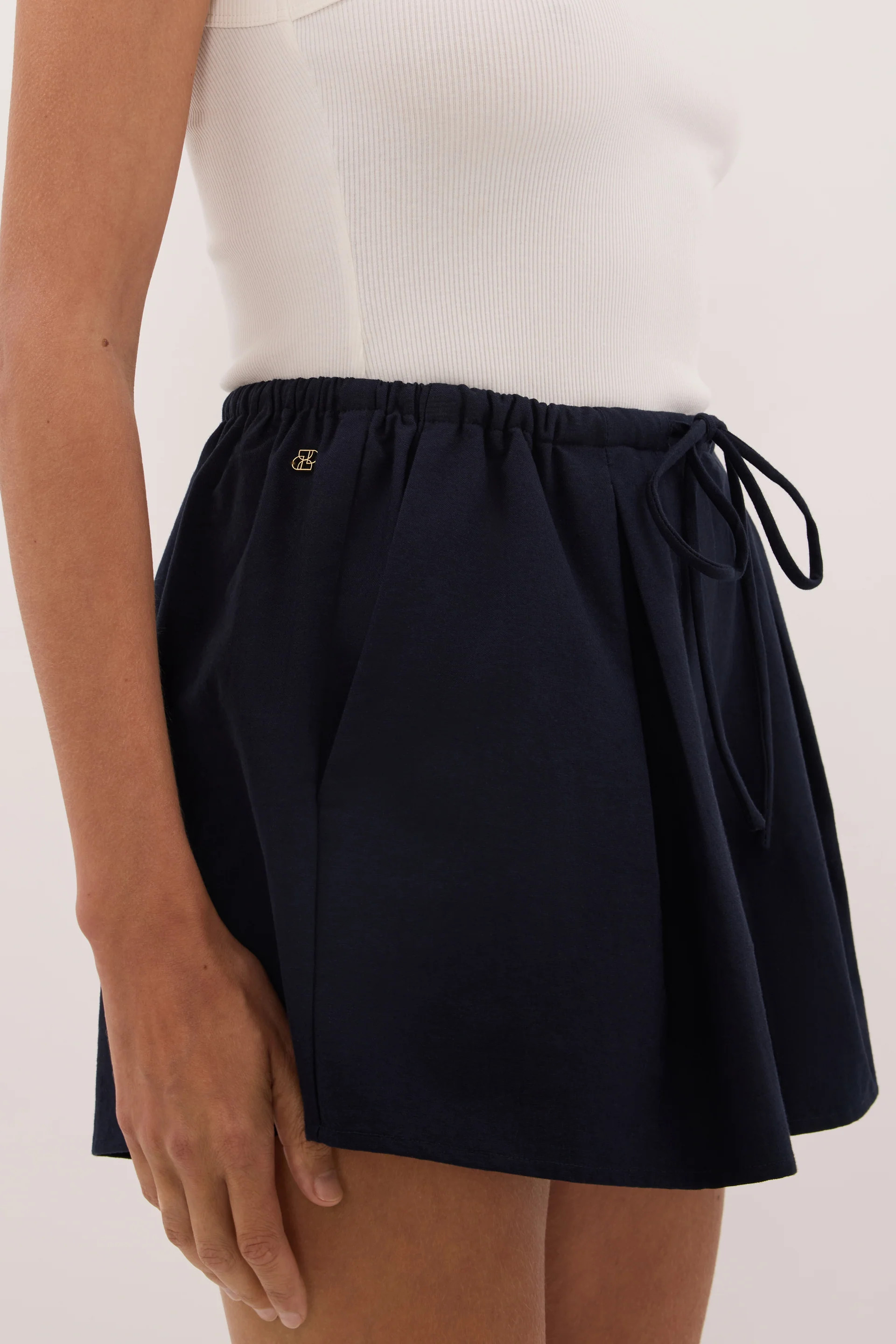 RHEA INK DRAWSTRING COTTON SHORT | DISSH