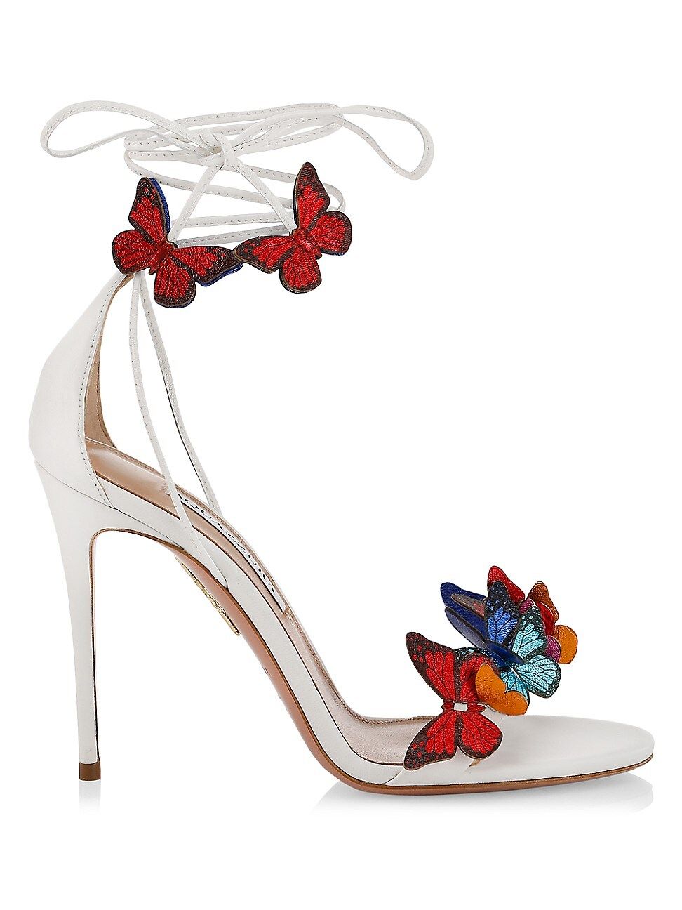 Papillon Butterfly Leather Ankle-Tie Sandals | Saks Fifth Avenue