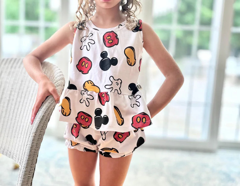Girls Magic Mouse Tank Set , Kids Baby Mickey Magic Tee, Disney Vacation Tee for Kids, Disney Tri... | Etsy (US)