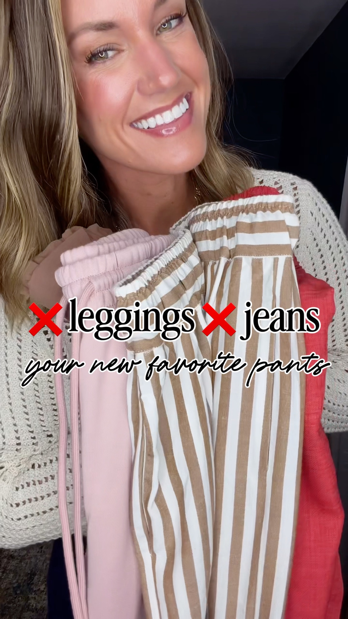 ❌ leggings ❌jeans. 
Try these comfy cute pants instead. 
Pants/ medium
Tops/small
Vest/smalll

#LTKSeasonal #LTKmomlife #LTKOver40