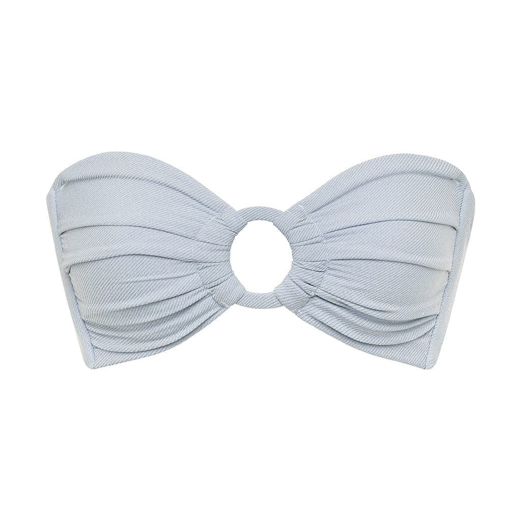 Light Denim Tori Ties Bandeau Bikini Top | Montce