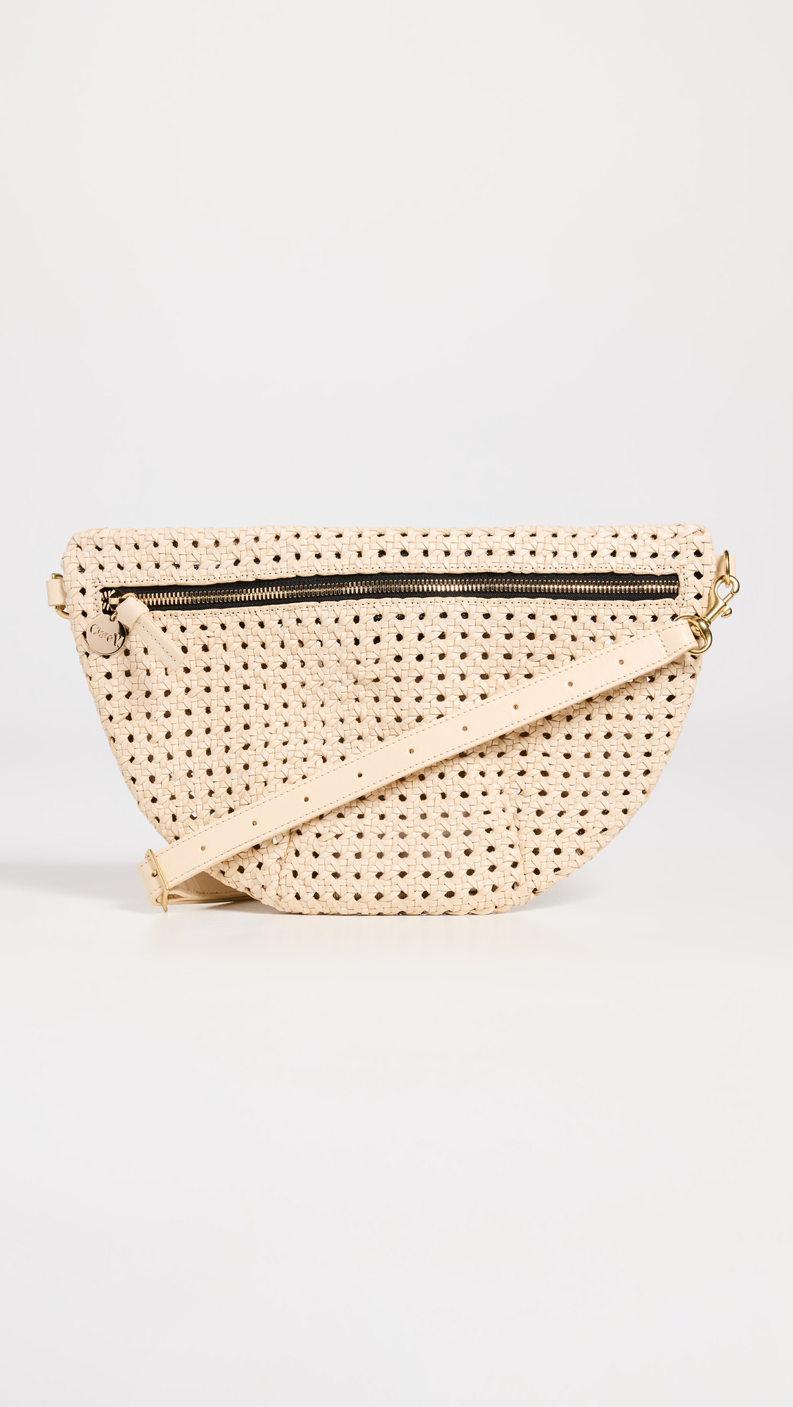Clare V. Grande Fanny Cream Rattan One Size | Shopbop