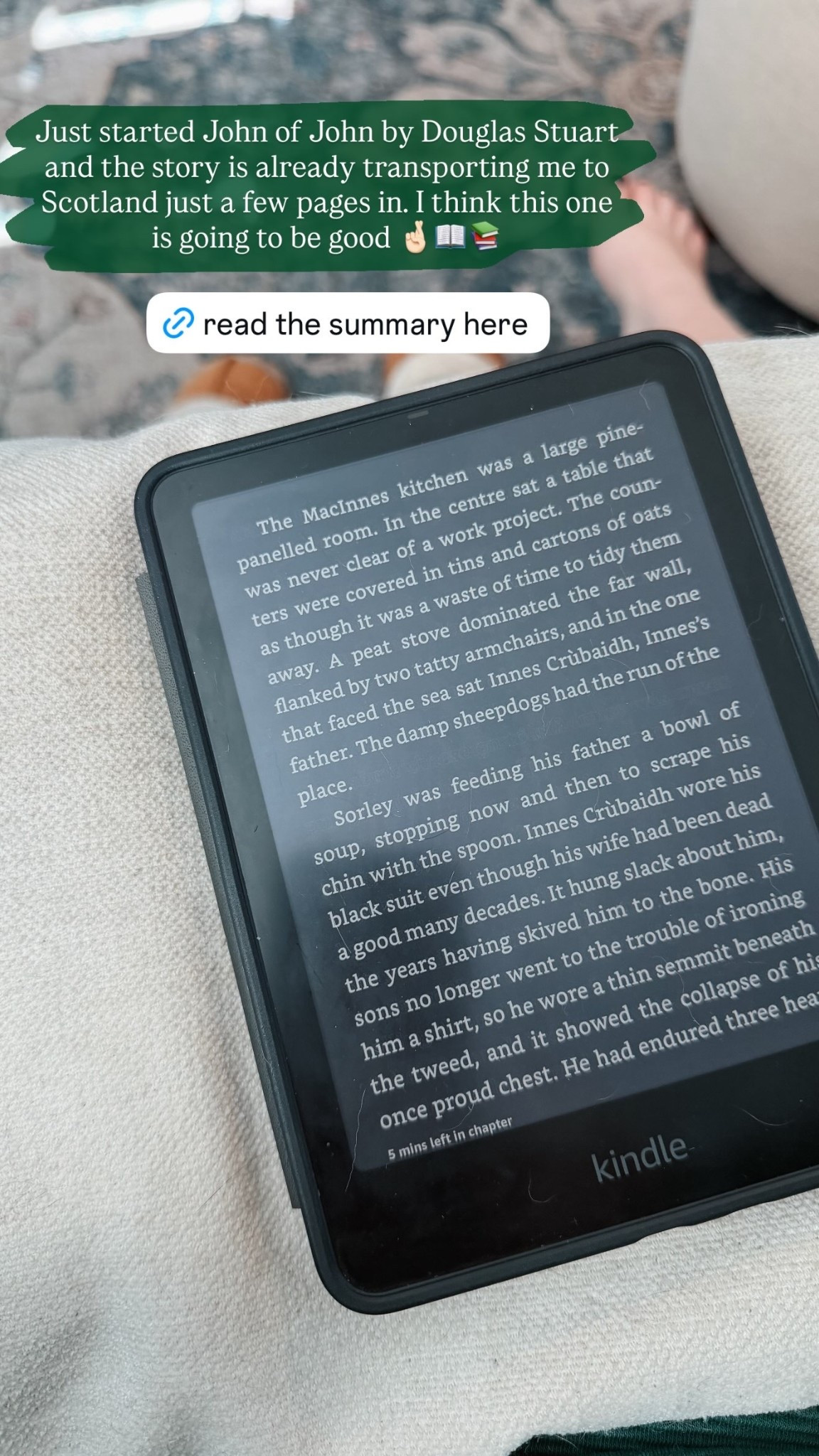 Just started John of John by Douglas Stuart and the story is already transporting me to Scotland just a few pages in. I think this one is going to be good 🤞🏻📖📚

#LTKdayinmylife #LTKmorningroutine #LTKstorytime