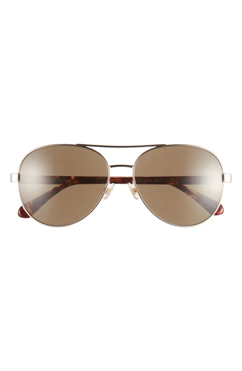averie 58mm gradient aviator sunglasses | Nordstrom