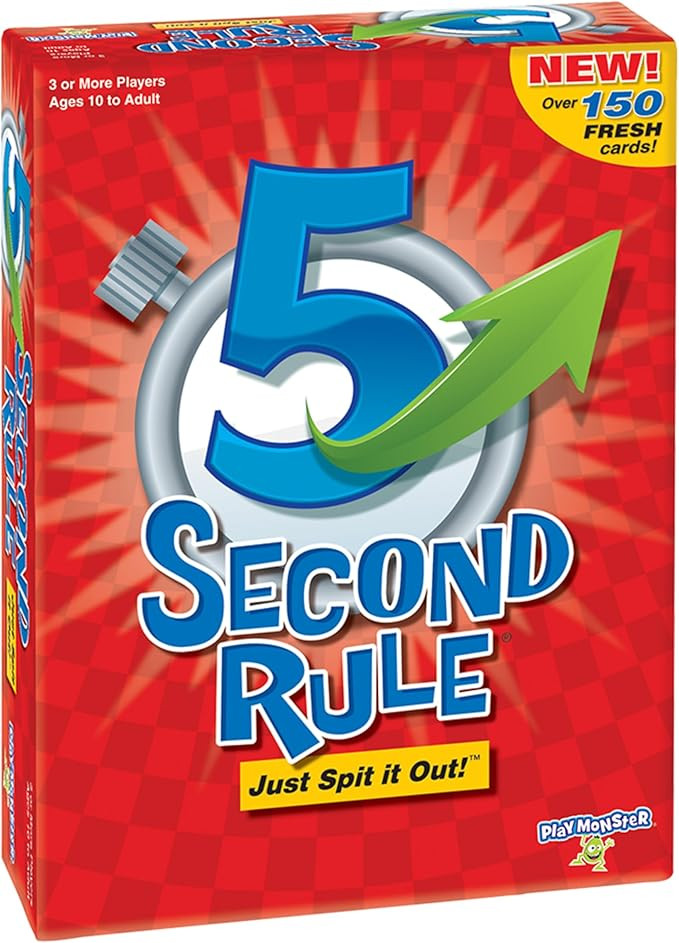 5 Second Rule Game - Simple Questions Card Game for Family Fun, Party, Kids, Travel, Game Night &... | Amazon (US)