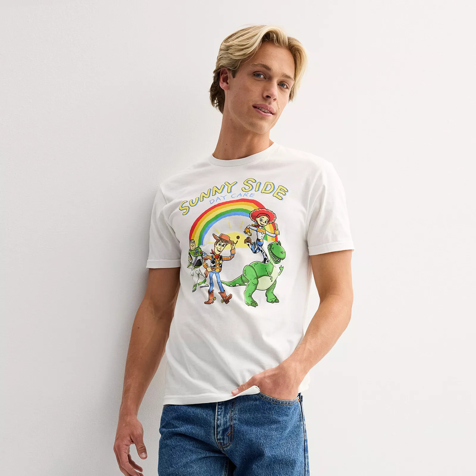 Disney / Pixar's Toy Story Men's Sunny Side Daycare Graphic Tee, Size: Medium, White | Kohl's