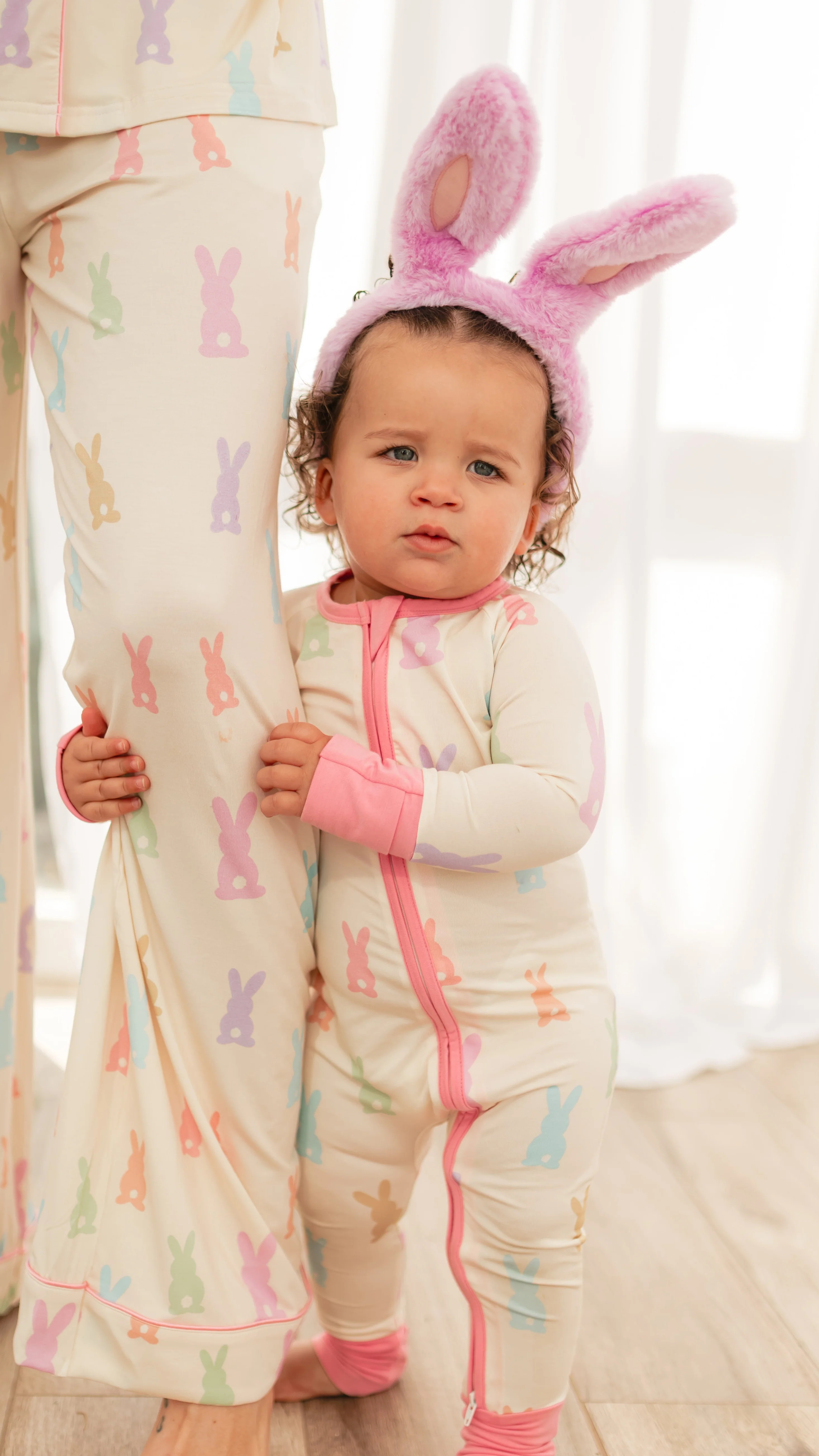 Infant Romper in Honey Bunny | Silks Design