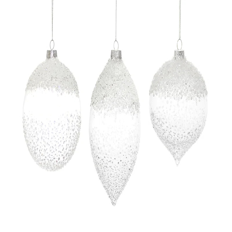 6 Piece Glass Finial Ornament Set | Wayfair North America