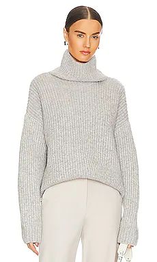 ANINE BING Sydney Sweater in Light Heather Grey from Revolve.com | Revolve Clothing (Global)