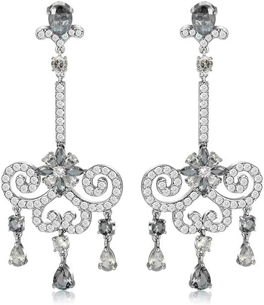 14K Gold Natural Crystal Drop Earrings for Women,Luxury Tassel Water Drop Crystal Long Dangle Ear... | Amazon (US)