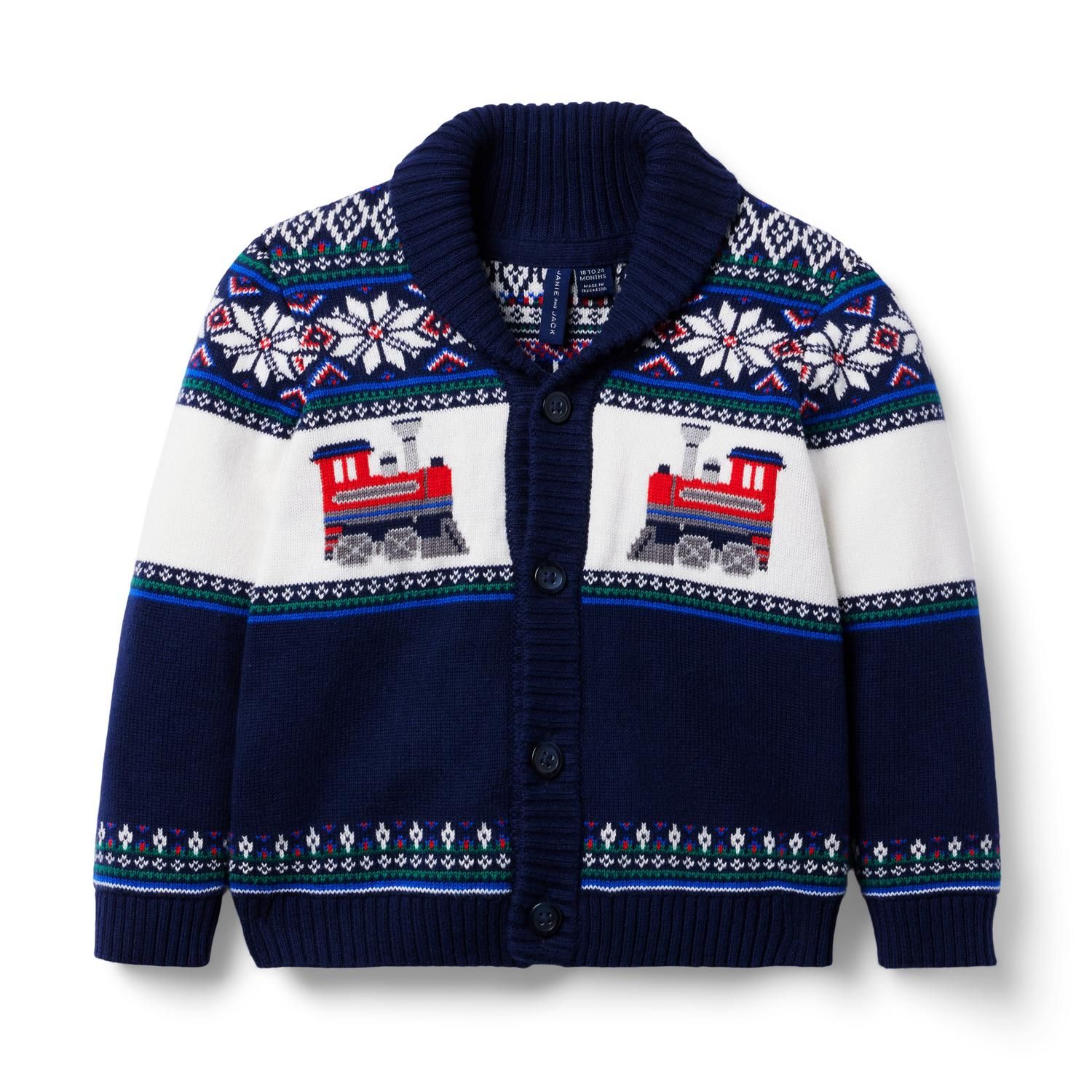 The Holiday Train Cardigan | Janie and Jack