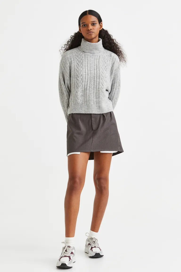 Cable-knit Turtleneck Sweater | H&M (US + CA)