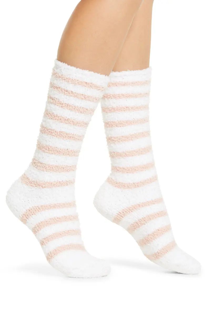 Barefoot Dreams® Plush Stripe Crew Socks | Nordstrom | Nordstrom