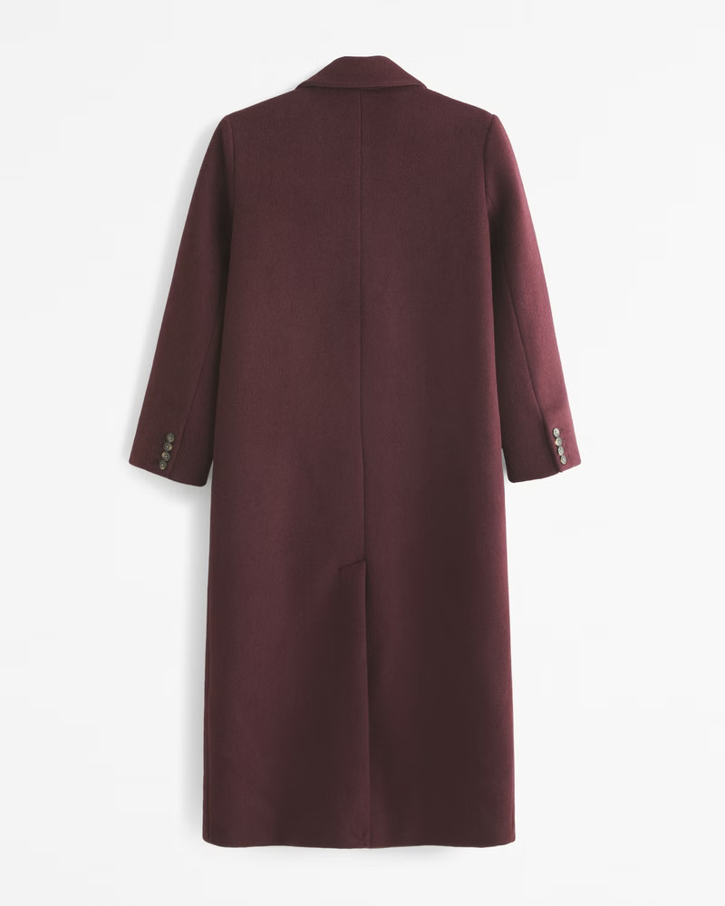 Women's Wool-Blend Double-Breasted Coat | Women's Coats & Jackets | Abercrombie.com | Abercrombie & Fitch (US)