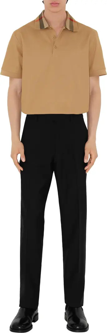 Check Collar Cotton Polo Shirt | Nordstrom