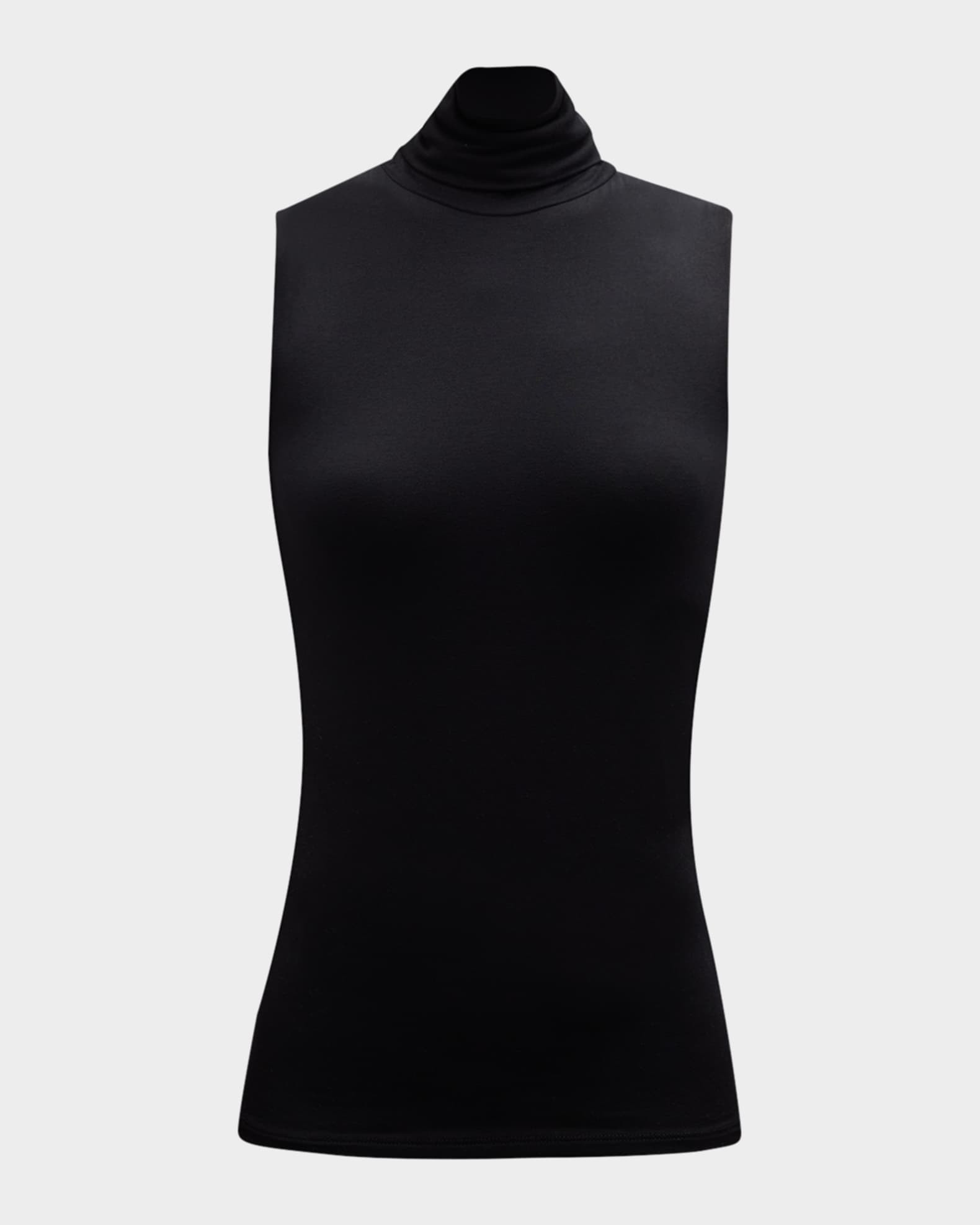 Majestic Filatures Soft Touch Sleeveless Stretch Turtleneck | Neiman Marcus