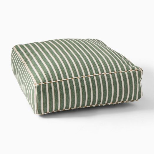 Outdoor Marine Stripe Floor Pillow | West Elm (US)