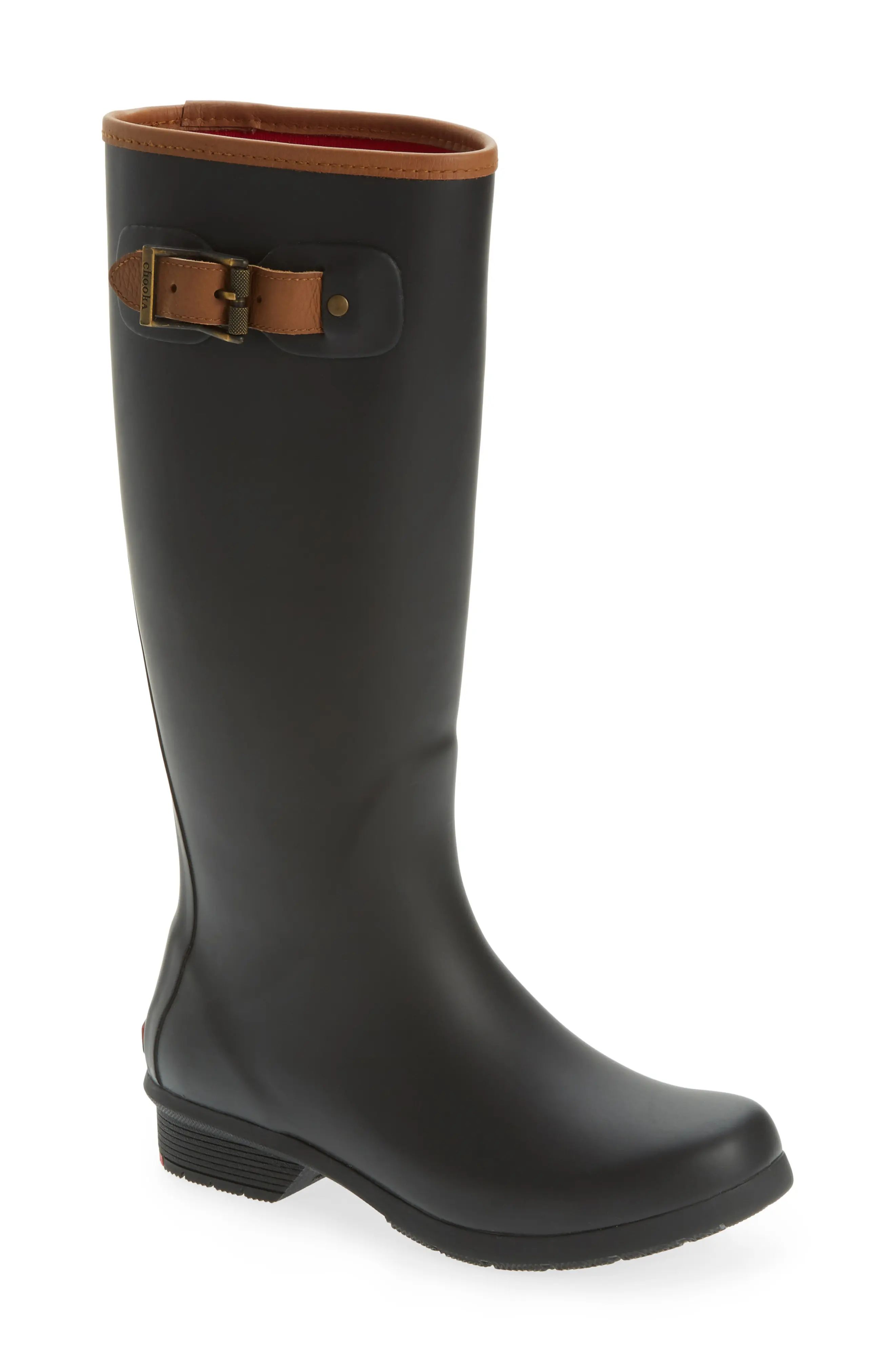 Women's Chooka City Tall Rain Boot, Size 10 M - Black | Nordstrom