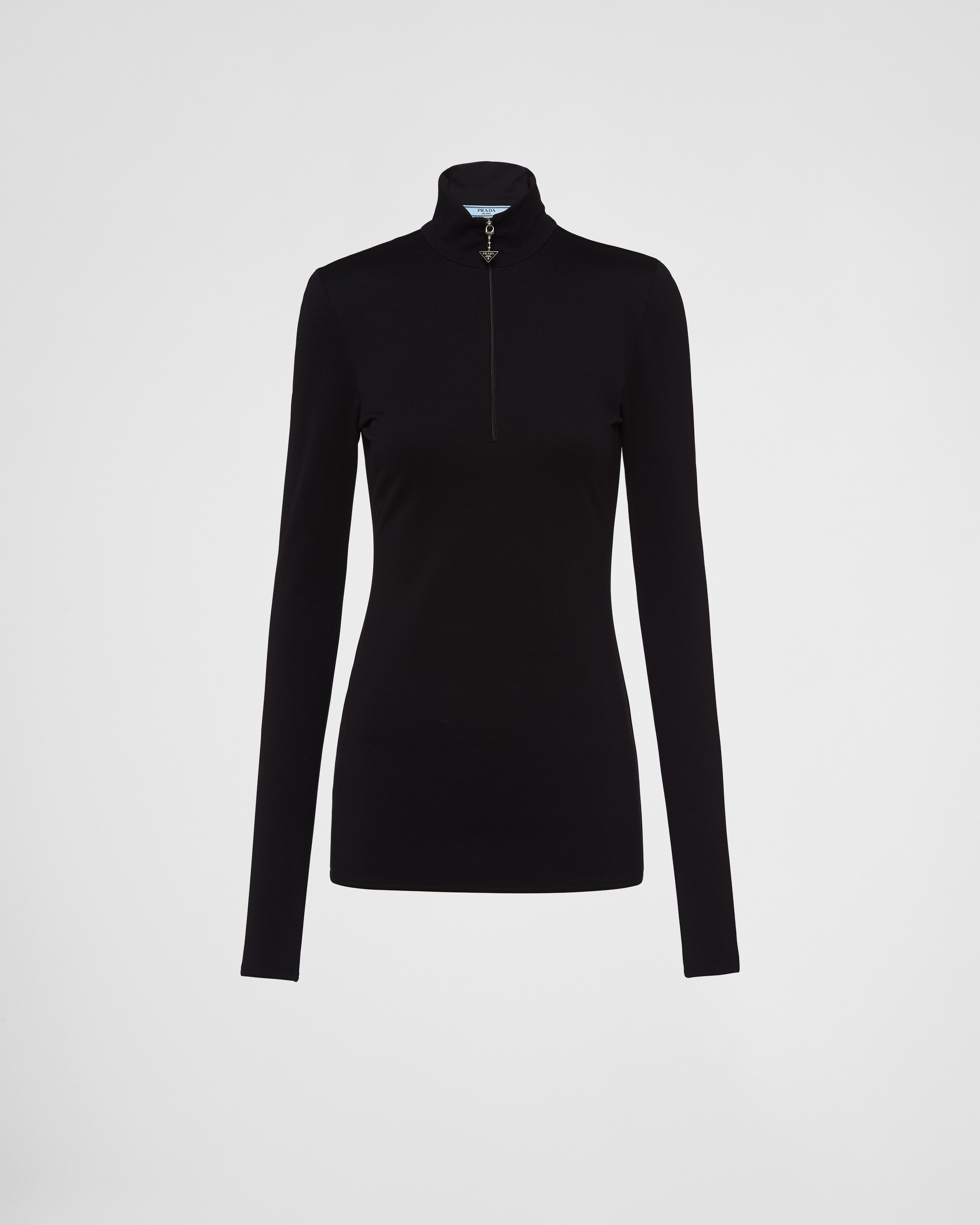 Stretch jersey top | Prada Spa US