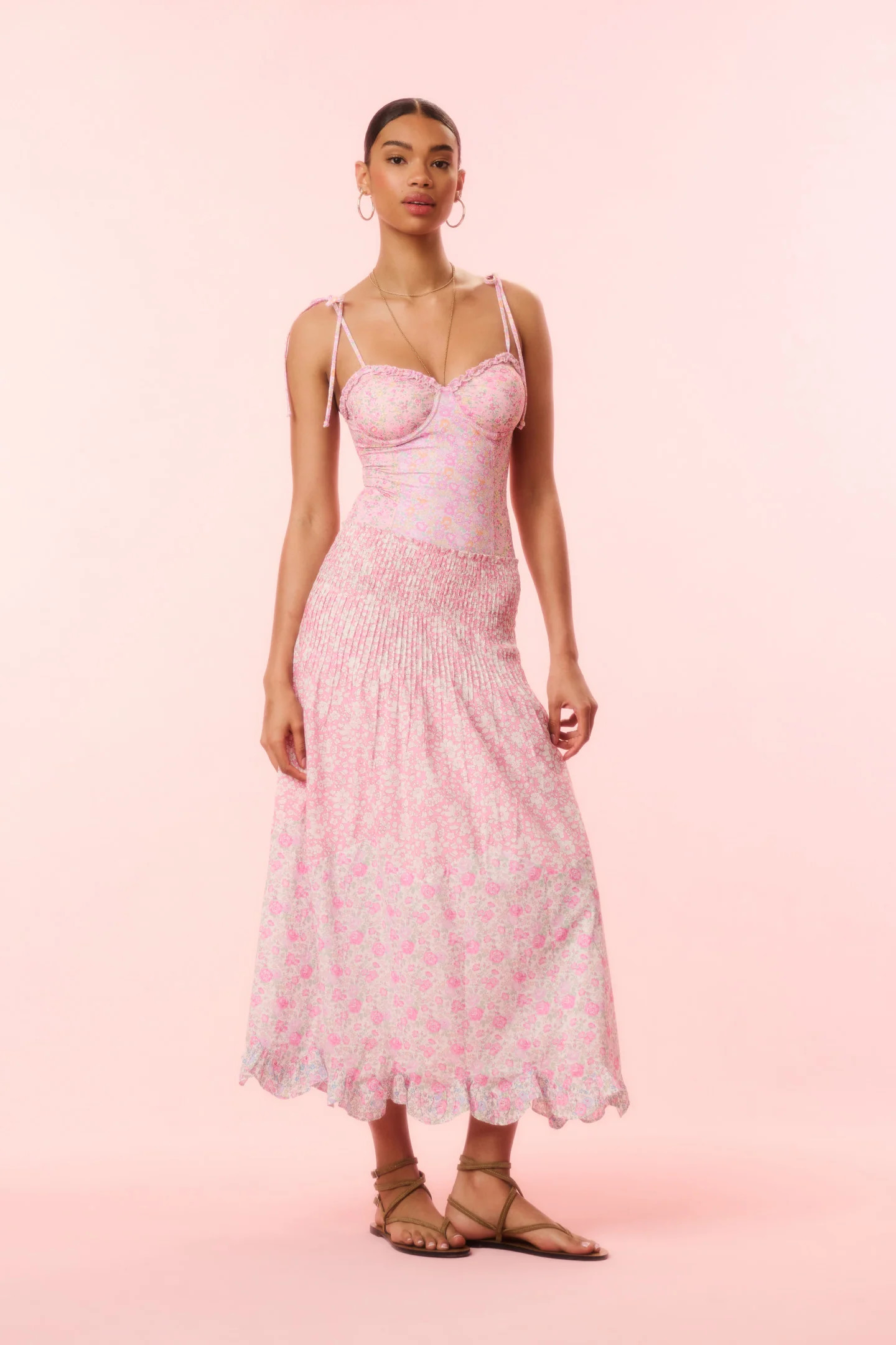 Tian Liberty Fabric Midi Skirt | LoveShackFancy