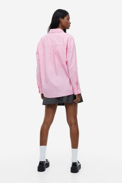 Oversized poplin shirt | H&M (UK, MY, IN, SG, PH, TW, HK)