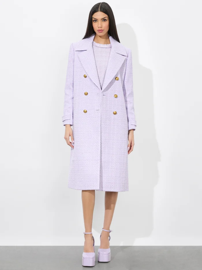 NICHOLAS DOUBLE BREASTED COAT | Alice + Olivia