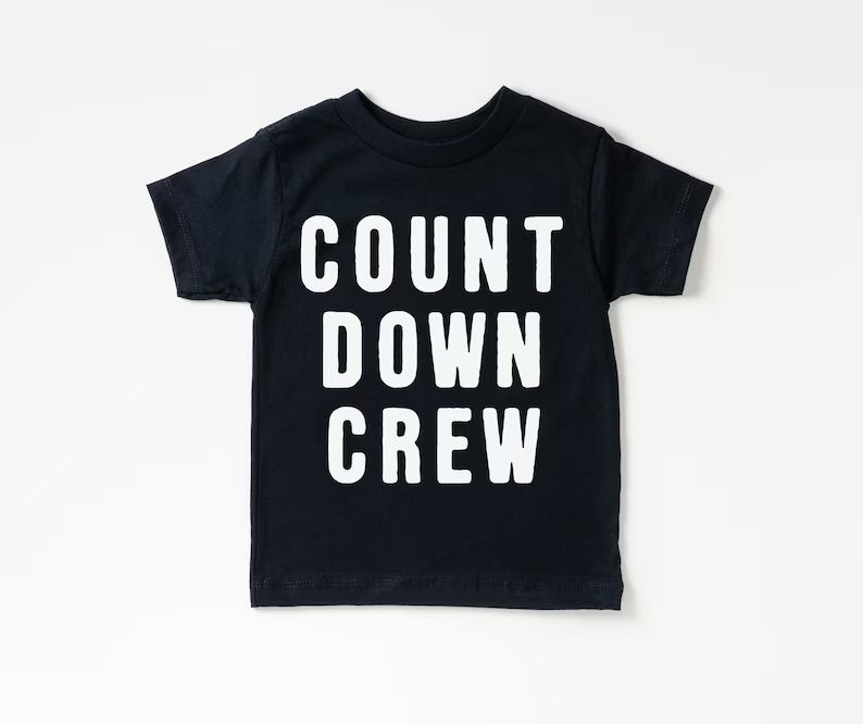 Countdown Crew Tee. Kids New Years Eve Shirt. New Years Eve Shirt | Etsy (US)