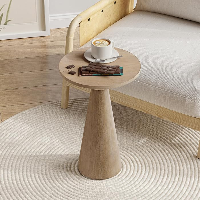 COZAYH Small Pedestal End Table Round Farmhouse Martini Table Wood Plant Stand Rustic Drink Table... | Amazon (US)