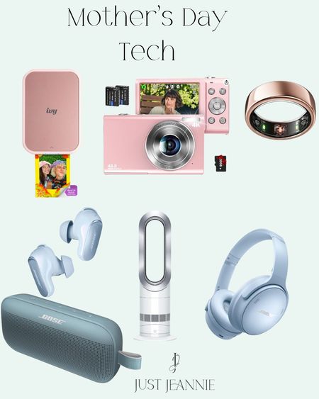 The best gifts you can get for the Mom who loves the latest and greatest in technology#bose #technology#ouraring #justjeannie#dyson#headphones

