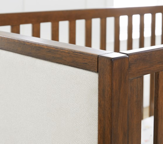 Wright Upholstered Convertible Crib | Pottery Barn Kids