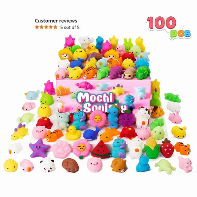 Joyfy 100 Pcs Fruit Squishies Mini Animals Kids Toys Party Favor Stress Relief Novelty Fidget Toys for Pinata Fillers Classroom Prizes Birthday Gifts | Target