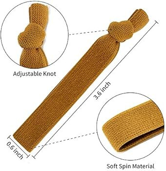 ILTUY 24PCS All-Purpose No Crease Hair Ties for Women Elastics Ponytail Holders Knotted Hair Ties... | Amazon (US)