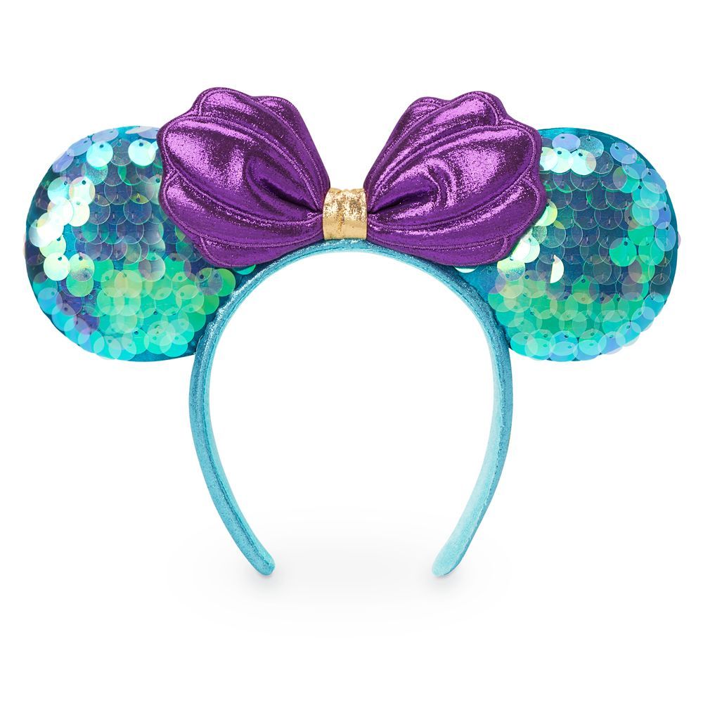Ariel Sequin Minnie Mouse Ear Headband for Adults | shopDisney