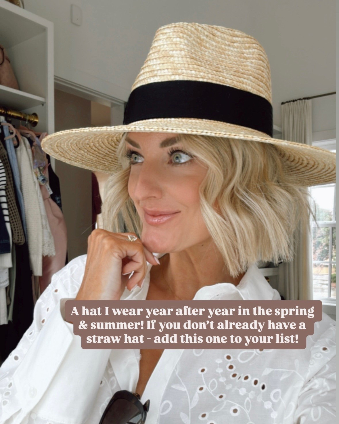 This straw hat is great for a pool day, vacation, the Master’s & so much more!

Loverly Grey, women’s straw hat, spring break essentials, vacation essentials, beach essentials, Master’s essentials 

#LTKTravel #LTKSeasonal