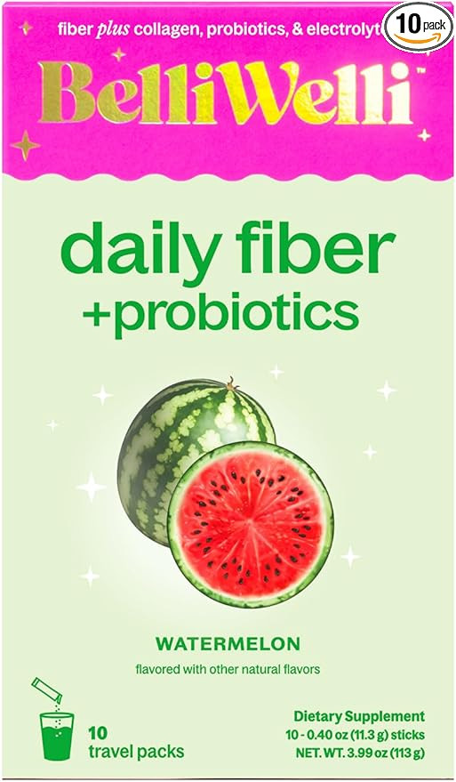 Belli Welli Daily Fiber Supplement Packets with Collagen, Probiotics & Electrolytes | Single Serv... | Amazon (US)