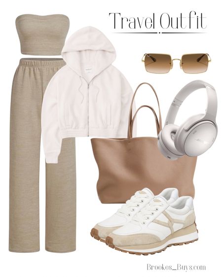 This neutral set is perfect for travel to a warm destination. These sneakers and bag are so cute!  #amazonfashion #neutraloutfit #traveloutfit 

#LTKU #LTKShoeCrush #LTKTravel
