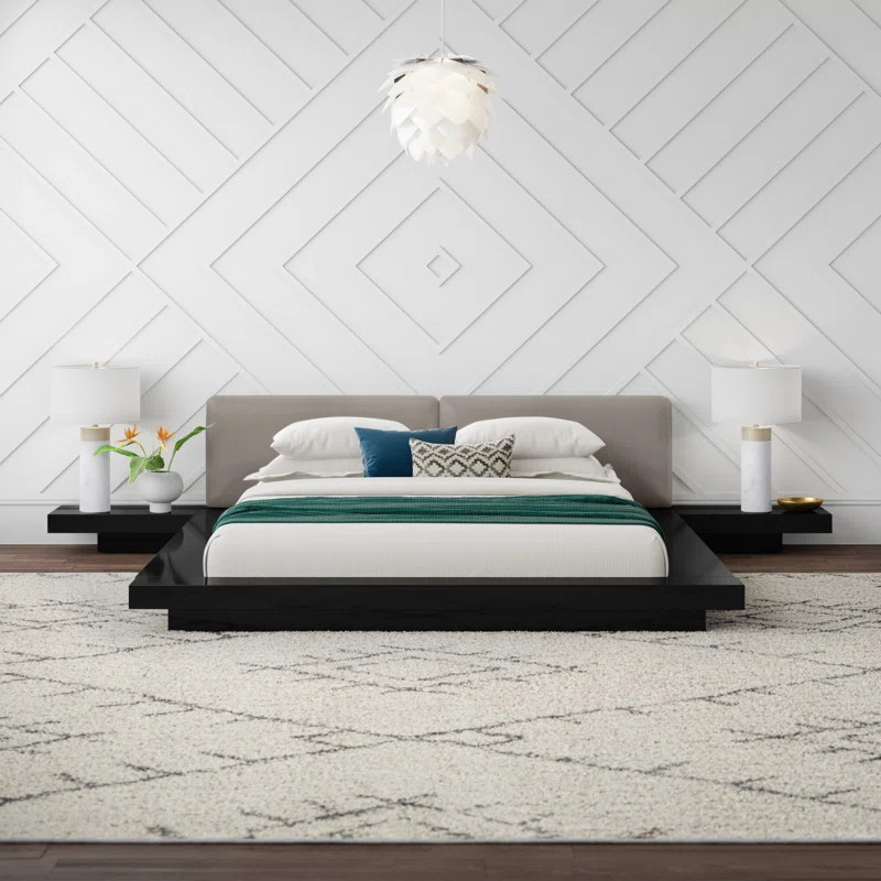 Andzela Vegan Leather Platform Bed | Wayfair North America
