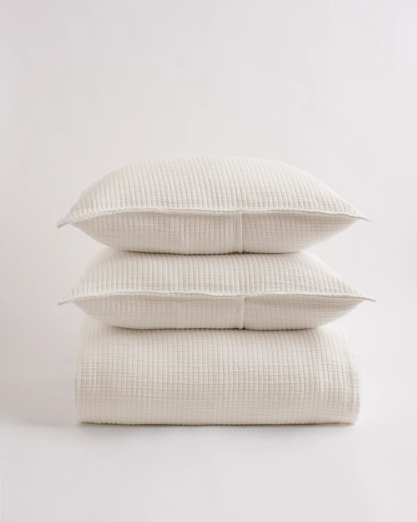 Organic Ribbed Cotton Coverlet Set | Quince