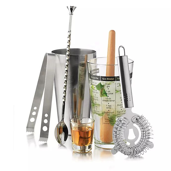 Libbey® Glass Modern Bar 7-Piece Cocktail Mixologist Set | Bed Bath & Beyond | Bed Bath & Beyond