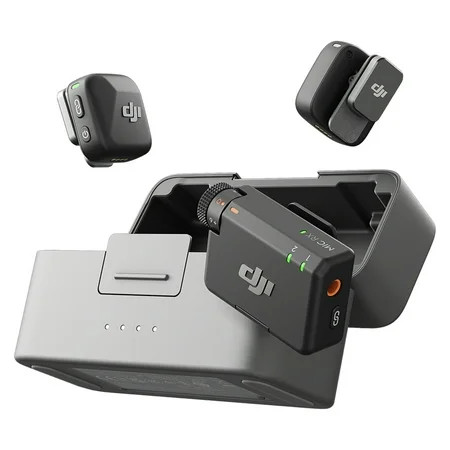DJI Mic Mini 2.4GHz 2-Person Clip-On Digital Wireless Microphone System with Charging Case | Walmart (US)