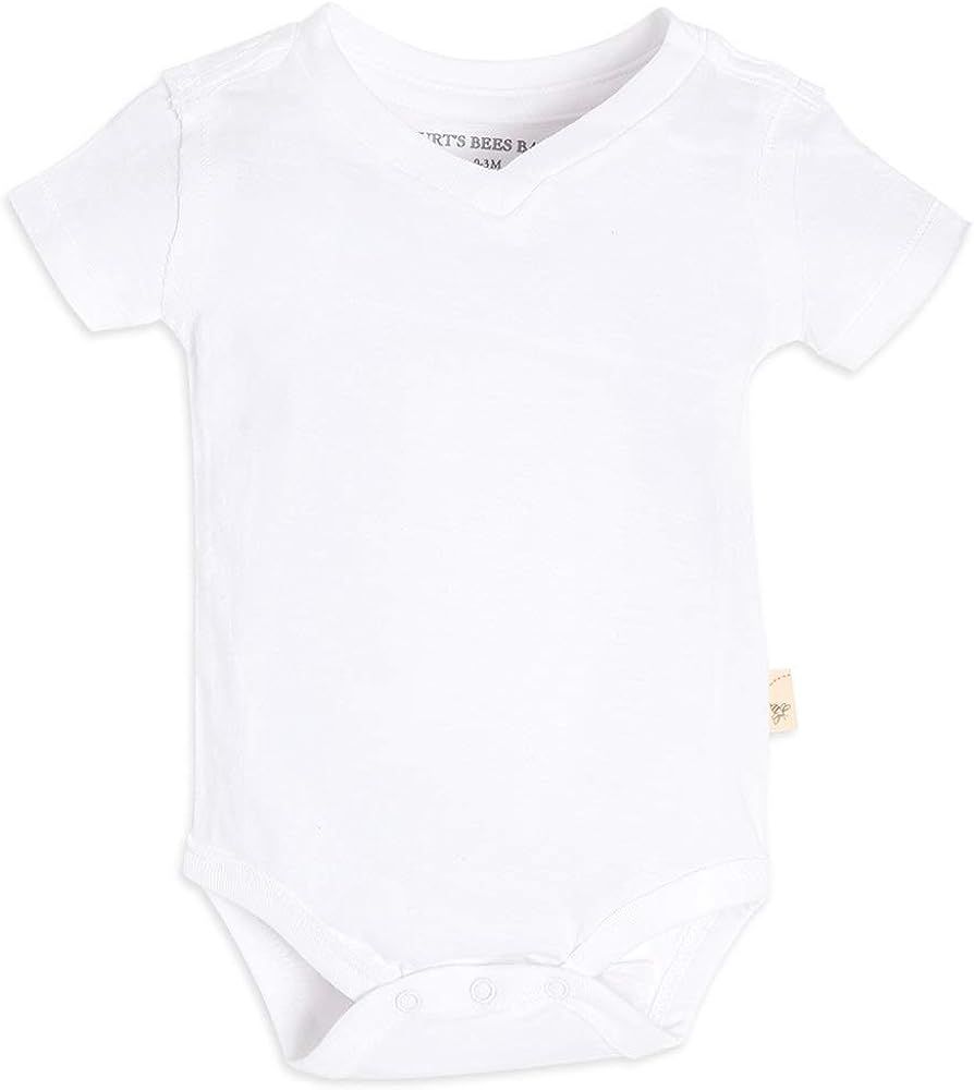 Burt's Bees Baby baby boys Bodysuit, Short Long Sleeve One-piece Bodysuits, 100% Organic Cotton F... | Amazon (US)