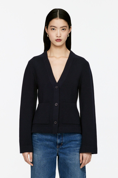 Cotton Cardigan – Dark Blue – Women – ARKET GB | Arket UK