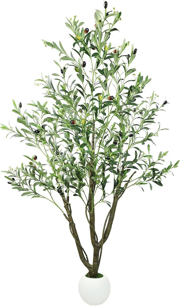 Caxchiling Artificial Olive Tree 5FT, Fake Tree for Indoor Outdoor, Lifelike Faux Large Floor Pla... | Amazon (US)