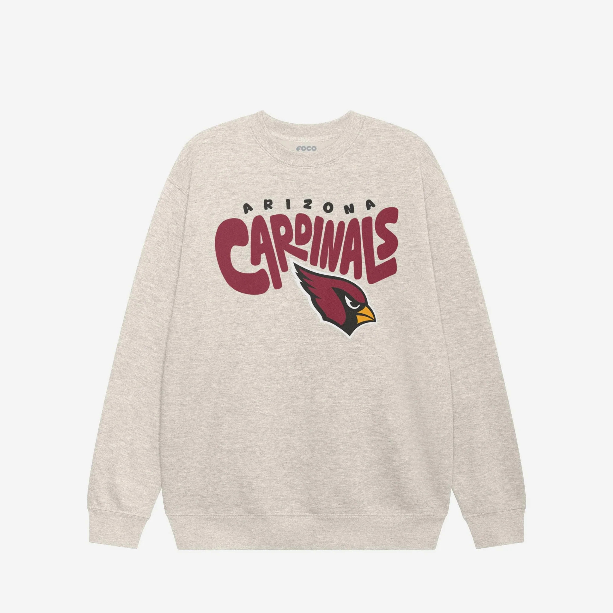Arizona Cardinals Bubble Crew Neck Sweatshirt | FOCO inc
