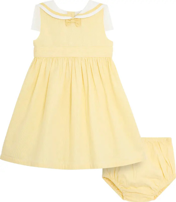 JOJO MAMAN BEBE Sailor Stripe Sleeveless Dress & Bloomers | Nordstrom | Nordstrom